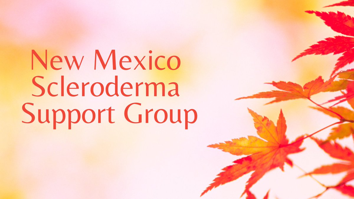 SclerodermaCO's tweet image. New Mexico Scleroderma Support Group
Wednesday, October 30, 2024, 6:30p.m. MT
To join the meeting via Zoom, please email nmsclero@gmail.comfor the Zoom registration link. #Scleroderma #sclerodermasupport