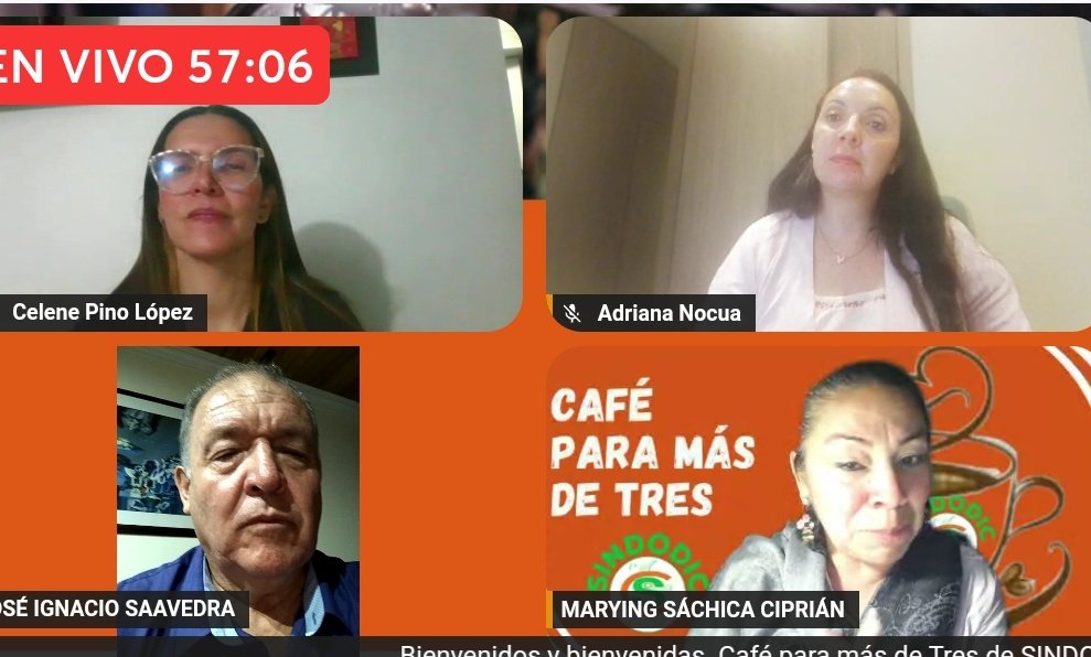 Sindodic's tweet photo. Termina el programa institucional @Sindodic
CAFÉ PARA MÁS DE TRES 
con el tema del "acoso laboral y su incidencia en la salud mental" Dra Selene @proservanda https://t.co/0yJNOohoIv