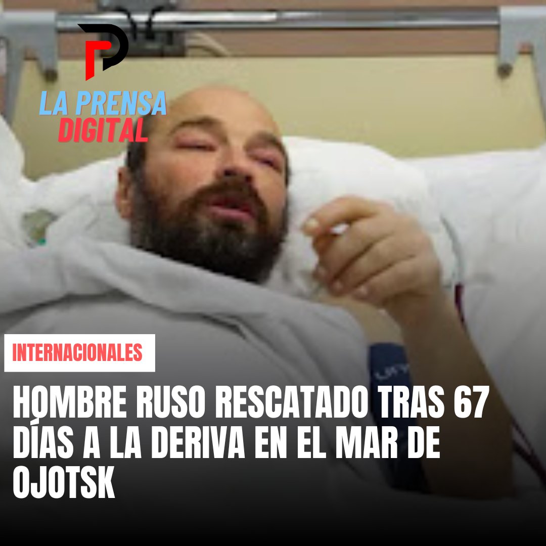 PrensaDigitaldo's tweet photo. Mikhail Pichugin, un hombre ruso de 46 años, fue rescatado esta semana tras pasar 67 días a la deriva en una pequeña balsa inflable en el mar de Ojotsk
#laprensadigital
https://t.co/TrgsZkBNW5 https://t.co/U6HXv1dBR7