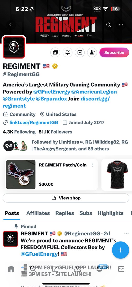 Gotyoursixtoken's tweet photo. @RegimentGG LETS END THE VETERAN CRISIS #SHOW WE CARE #Gotyoursixtoken #Veterans https://t.co/NRuSWAA4dw