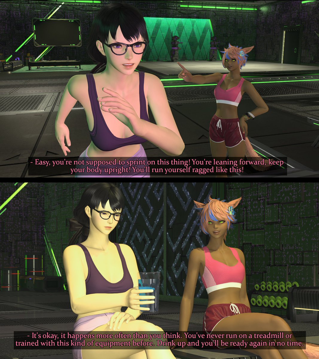 OttolineXIV's tweet photo. When Yaana agreed to help train Ottoline, she didn't expect the Warrior of Light to be... not great at exercise. She might be strong, but she relies a lot on magic, technology, artifacts, divine intervention, ect... Nothing a good bit of cardio can't fix.
#Gposers #FFXIV #Yaana https://t.co/YoywOB55W8