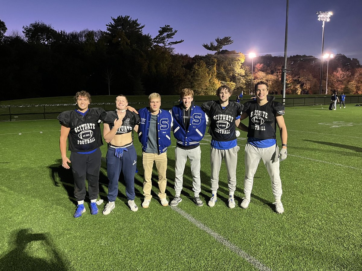 ScitFootball's tweet photo. Team got a chance to show our appreciation to Clement and Ciaran and presented them with Letterman’s. We’ve been lucky to have them these past 2 years. Both work quietly in the background to help make us better everyday! #DroneGuys https://t.co/X6ZUYELtbz