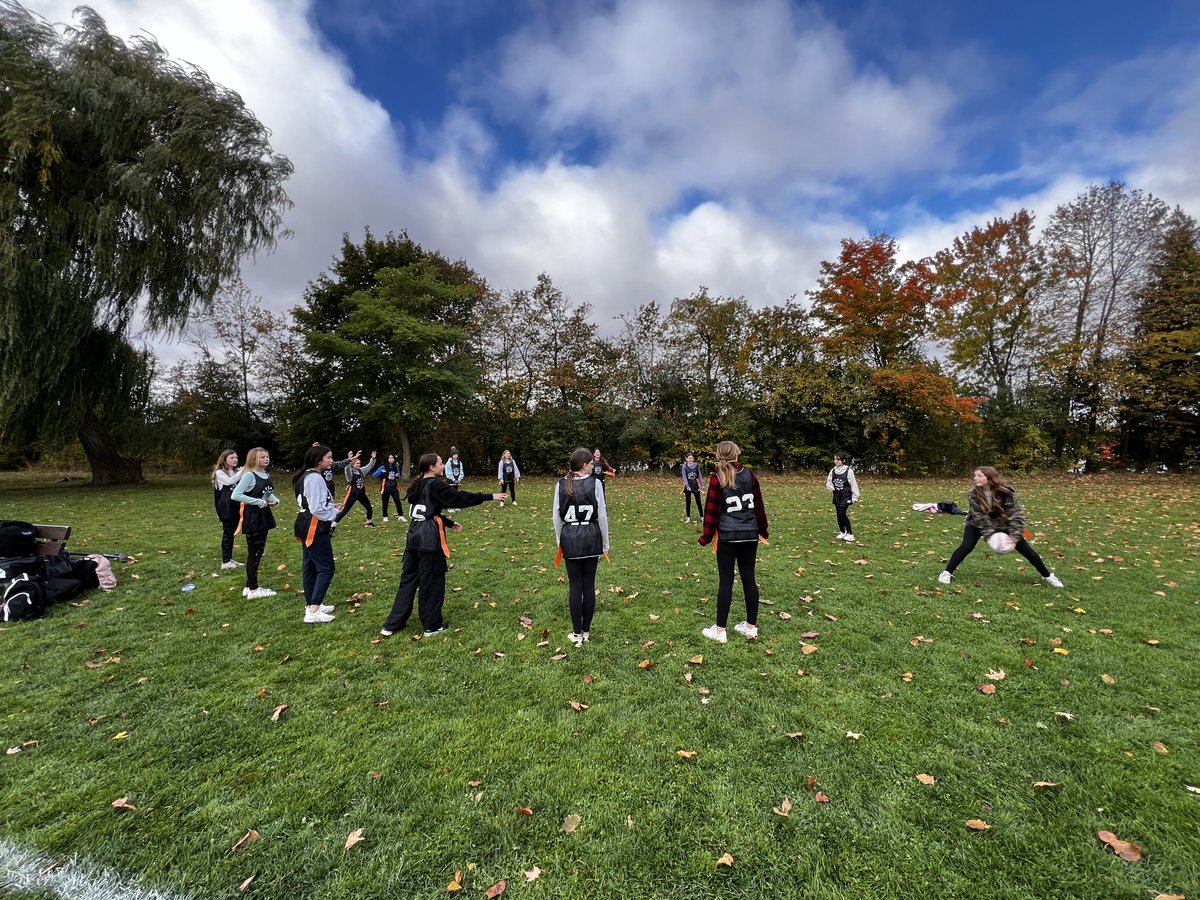 Our Intermediate Girl’s Rugby Team sure did “try” hard with amazing effort &amp; sportsmanship at today’s tournament! Thank you to Coach Pink &amp; Coach Davidson!