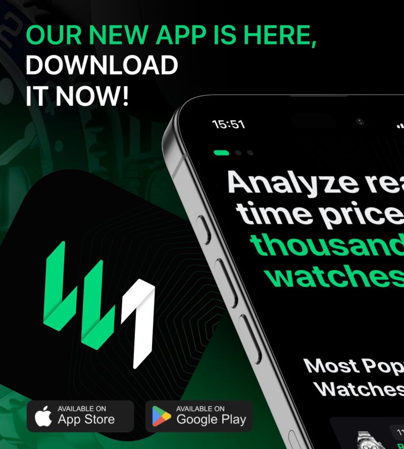 You’ve been asking for it, and our new app is finally here! 

Analyze real-time prices of thousands of watches and stay updated on the latest trends! Download it now on the App Store and Google Play, and take your passion for watches to the next level. 

 #WatchAnalytics