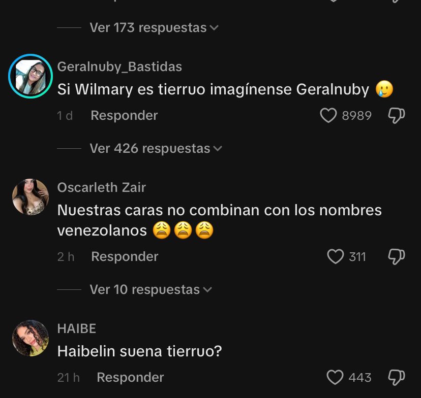 mariajruizg1's tweet image. Una niña hermosa Venezonalana hizo un video hablando de que se quería cambiar el nombre porque es “tierruo” se llama Wilmary y en los comentarios está haciendo competencia del nombre más raro venezolano JAJAJAJAJJAJAJA