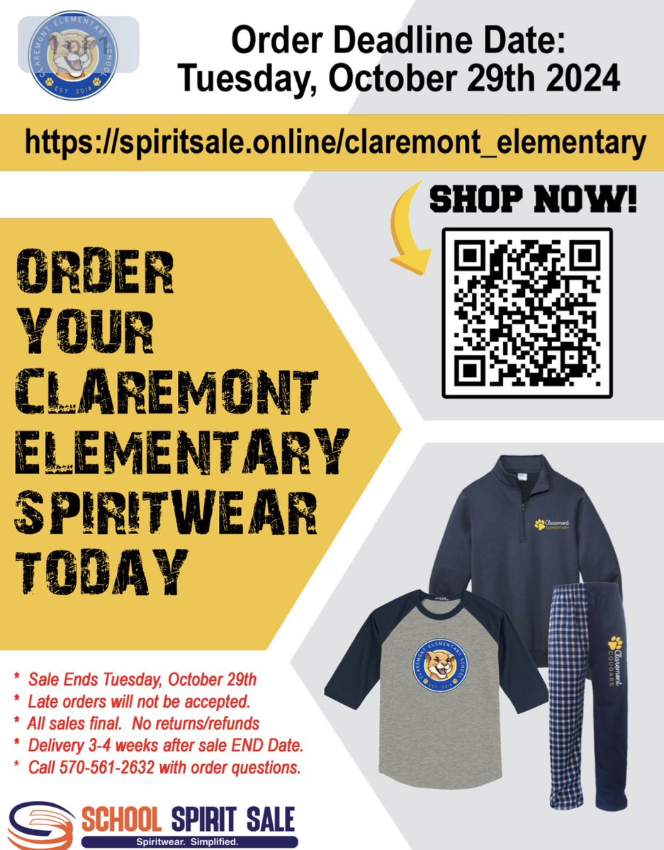 The PTO and PBS team are excited to announce an opportunity to purchase CES spirit!! Check it out and get your gear now!!!