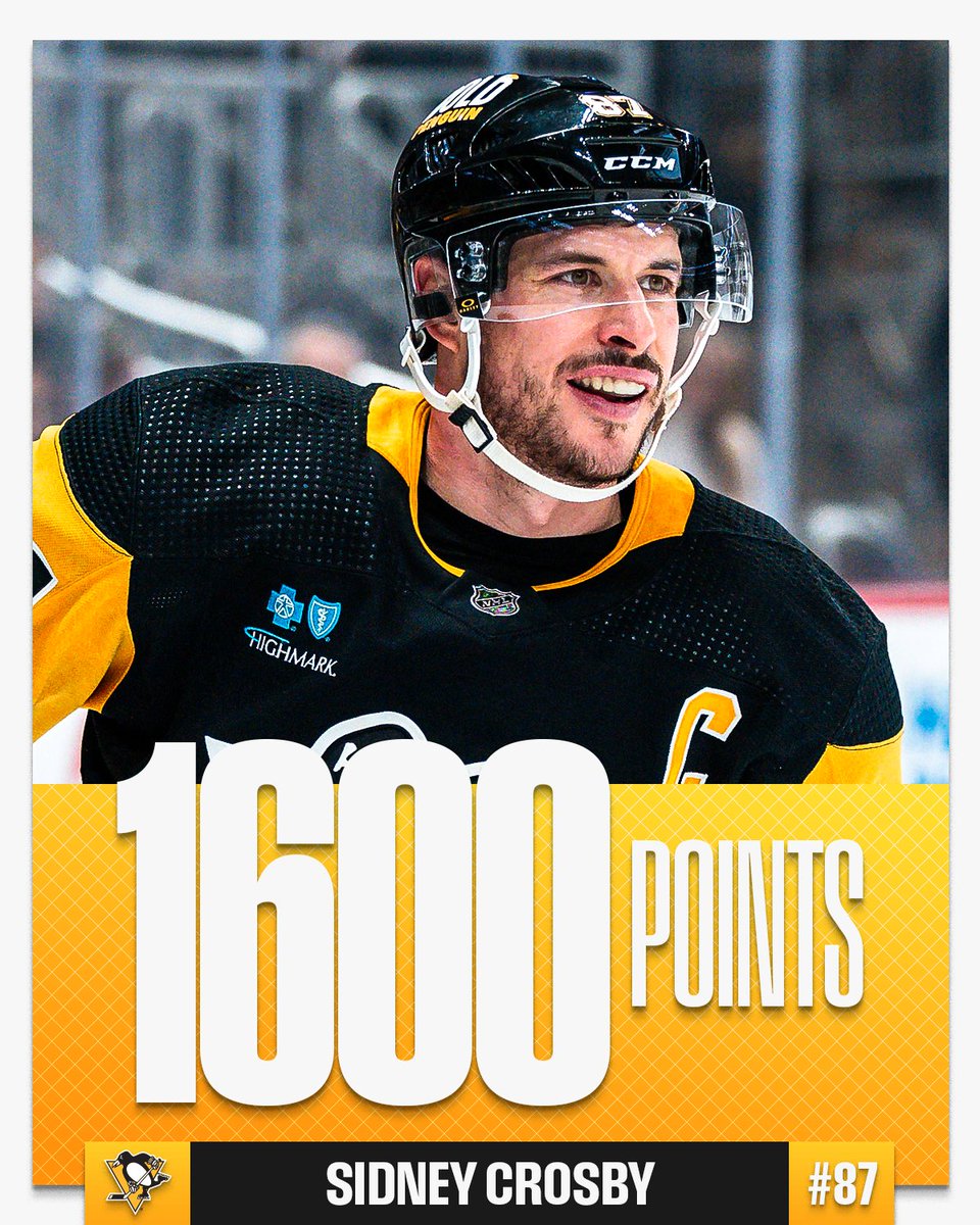 1,600 FOR SID 😱

Sidney Crosby becomes the 10th player in NHL history to reach the 1,600-point mark!