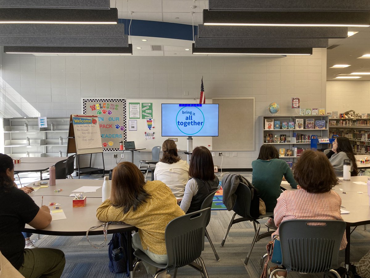 While our #wwpDLI teachers are hosting caregiver conferences, our DLI Instructional Assistants are engaging in PD around language proficiency development and emotional &amp; behavioral support. We’re having a great time learning and collaborating together! #wwprsd