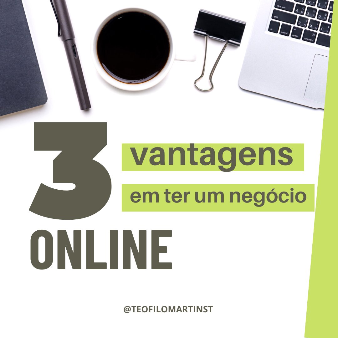 TeofiloMartinsT's tweet photo. 3 Vantagens em ter um negócio ONLINE:
1ª: Transforma as tuas vendas locais em planetárias! Descobre como alcançar clientes em todo o mundo com o teu negócio online.
2ª: Abre um negócio sem uma loja física conhece as vantagens de reduzir custos com um negócio 100% online! https://t.co/i3WHApaUL6
