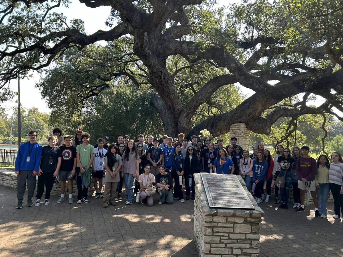 Falcon freshmen learned about conservation and reclamation at the <a href="/HeadwatersComal/">Headwaters at the Comal</a> today! Thank you Mr. Downey for a spectacular tour. We also visited Landa Park. #conservation