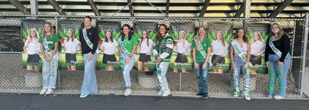 SMVWGolf's tweet photo. Shoutout to our amazing Smithville Senior golfers: Brooke, Cali, Julia, Juliana, Maddie, Peyton, and Quincy! Your hard work and dedication have truly elevated our golf program. We will miss you and wish you all the best in your future endeavors! #WarriorPride ⛳ https://t.co/bEiOgSjjuW