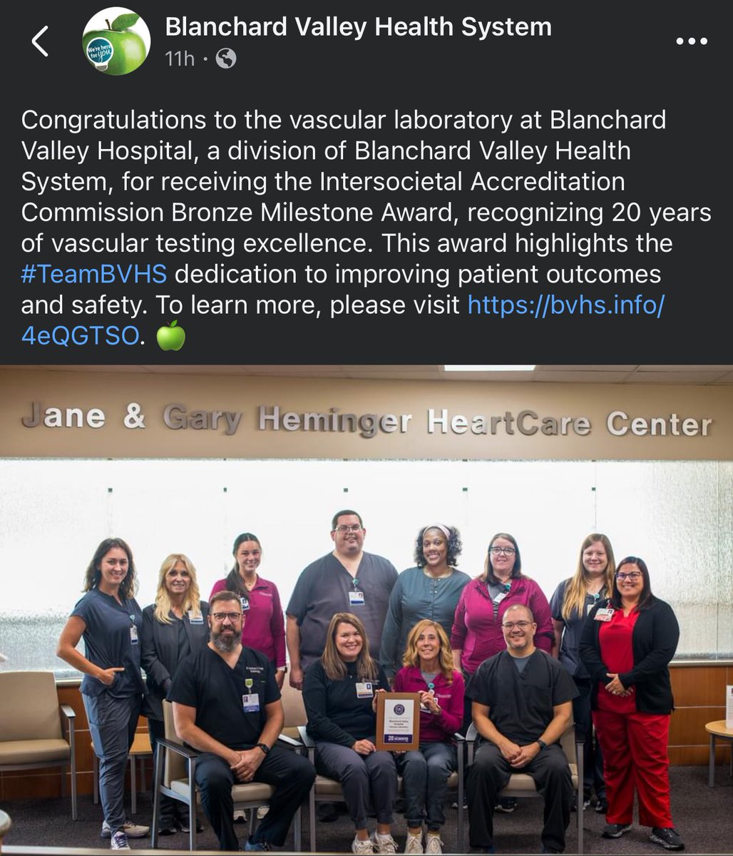 Michelle Beucler 💕 (@michellebeucler) on Twitter photo So proud of this TEAM!! It’s so awesome to receive this award that shows our commitment to quality by being accredited for more than 20 consecutive years!!! Great job TEAM!! <a href="/IACaccred/">IAC | Intersocietal Accreditation Commission</a>
#bronzeaward #committedtoquality So proud of this TEAM!! It’s so awesome to receive this award that shows our commitment to quality by being accredited for more than 20 consecutive years!!! Great job TEAM!! <a href="/IACaccred/">IAC | Intersocietal Accreditation Commission</a>
#bronzeaward #committedtoquality