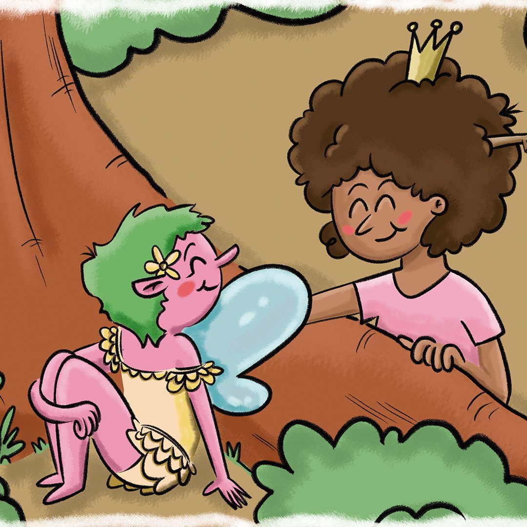 crimsonmark's tweet photo. Arte do meu novo livro infantil Sobre Fadas e Ogros, junto com a @ikkitirinhas  que está no Catarse

https://t.co/jELNvTVyMS

A história da Fadinha que é adotada por um casal de ogros e sofre preconceito por ter uma família diferente.

#brart https://t.co/XDT3arh8np