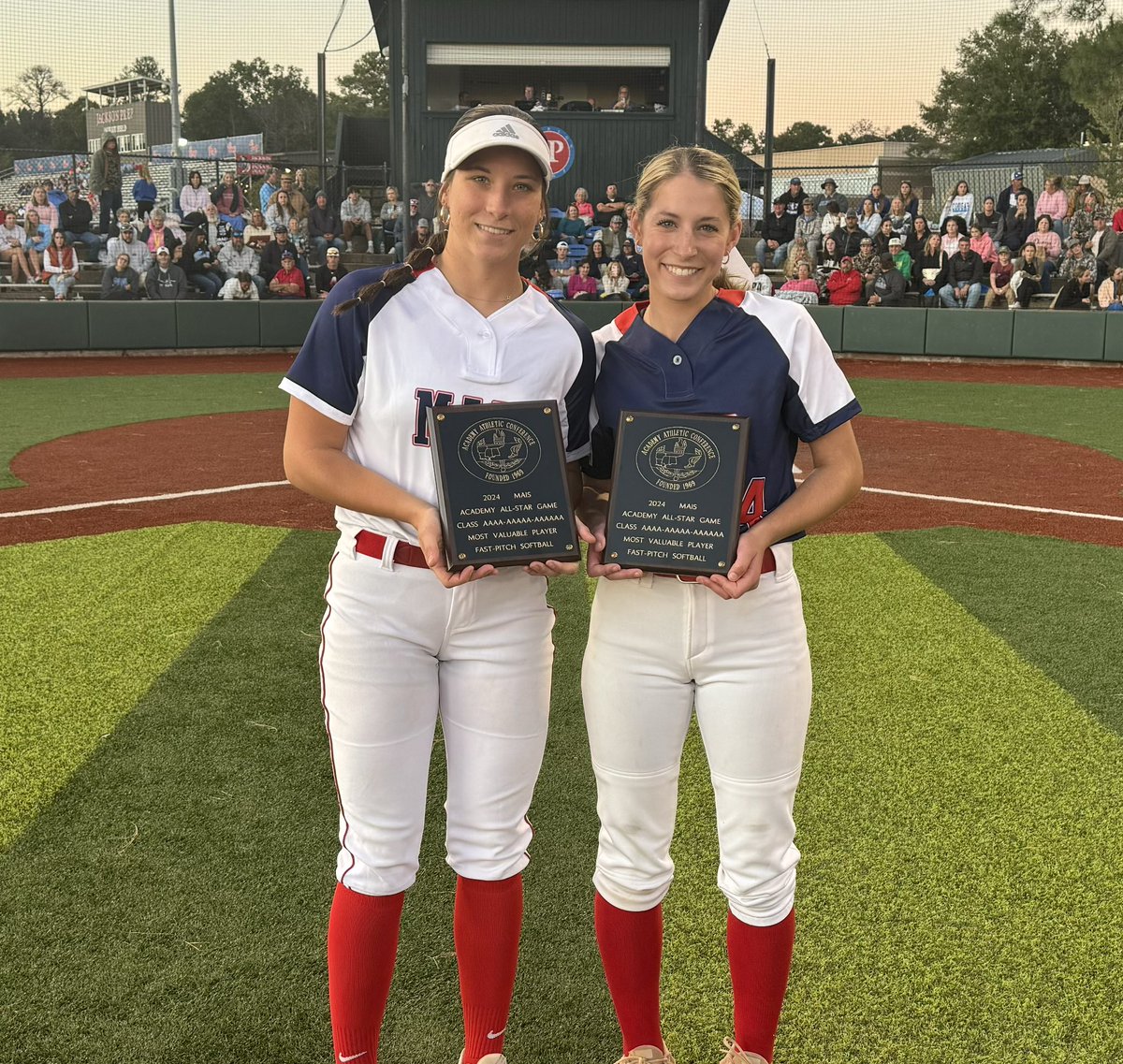 Congratulations to the 4A/5A/6A Fast Pitch All-Star Game MVP’s:  Blue Team - Landry Loper, Marshall Academy; White Team - Harleigh Clarke, Amite School Center.