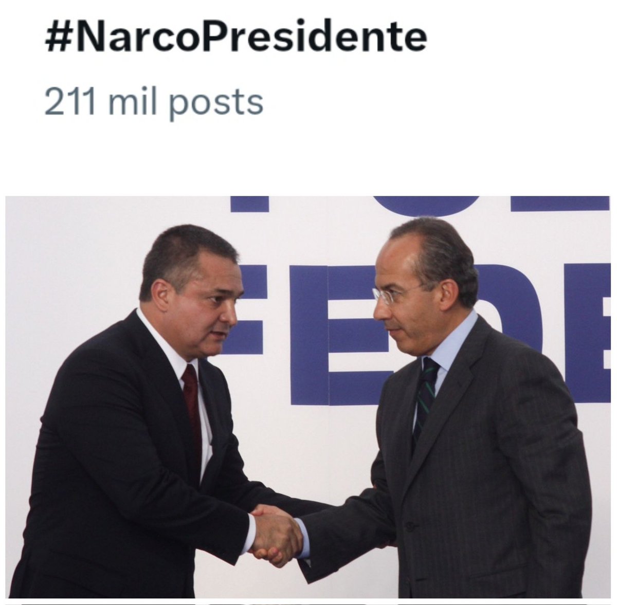 FreddyOliviery's tweet photo. México sí tuvo un #NarcoPresidente, fue @FelipeCalderon https://t.co/lMIebiSDqT