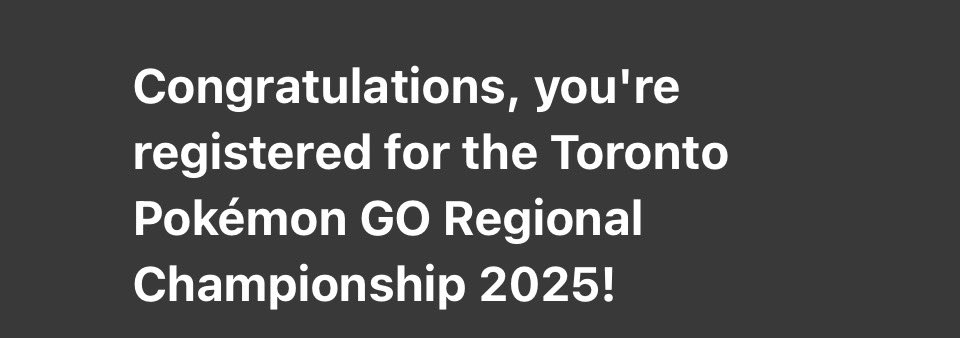 Excited for Toronto 🫡