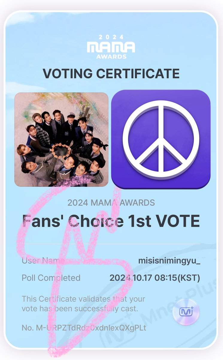 jajeanmyeon's tweet photo. CARATDEUL 📣‼️

4th day of voting!!! please open your mnet plus app and vote for seventeen for FAN'S CHOICE!! We dropped in 6th place 🥹🚨

Cast your votes!!! rt, drop tags and drop your proofs below! 👇🏻👇🏻

#2024MAMAVOTE #seventeen https://t.co/3m4i2yAxkJ