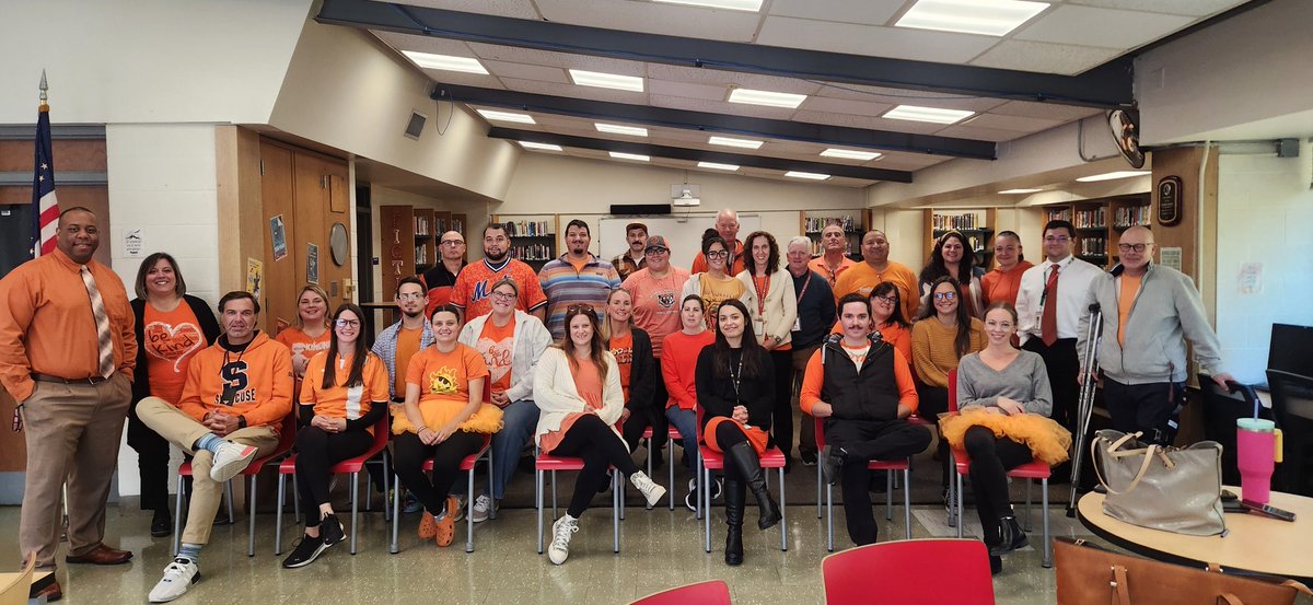 DHS staff proudly displays our Orange as we are United for Kindness, Inclusion, &amp; Acceptance on this #UnityDay24🧡 <a href="/DerbyRedRaider/">Derby High School</a>
<a href="/derbypssuper/">Matt Conway</a> <a href="/DerbyCT/">Derby Connecticut</a>