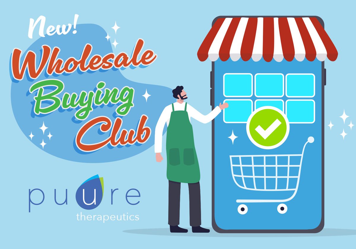 We’ve been working hard building our new Wholesale Buying Club for retailers! Get wholesale pricing on popular, high margin products including CBD oils, Muscle &amp; Joint Relief Cream, all gummies and more! Unlock more $$$ with Puure WEEKLY CLUB MEMBER DEALS!
puuretherapeutics.com/wholesale-regi…