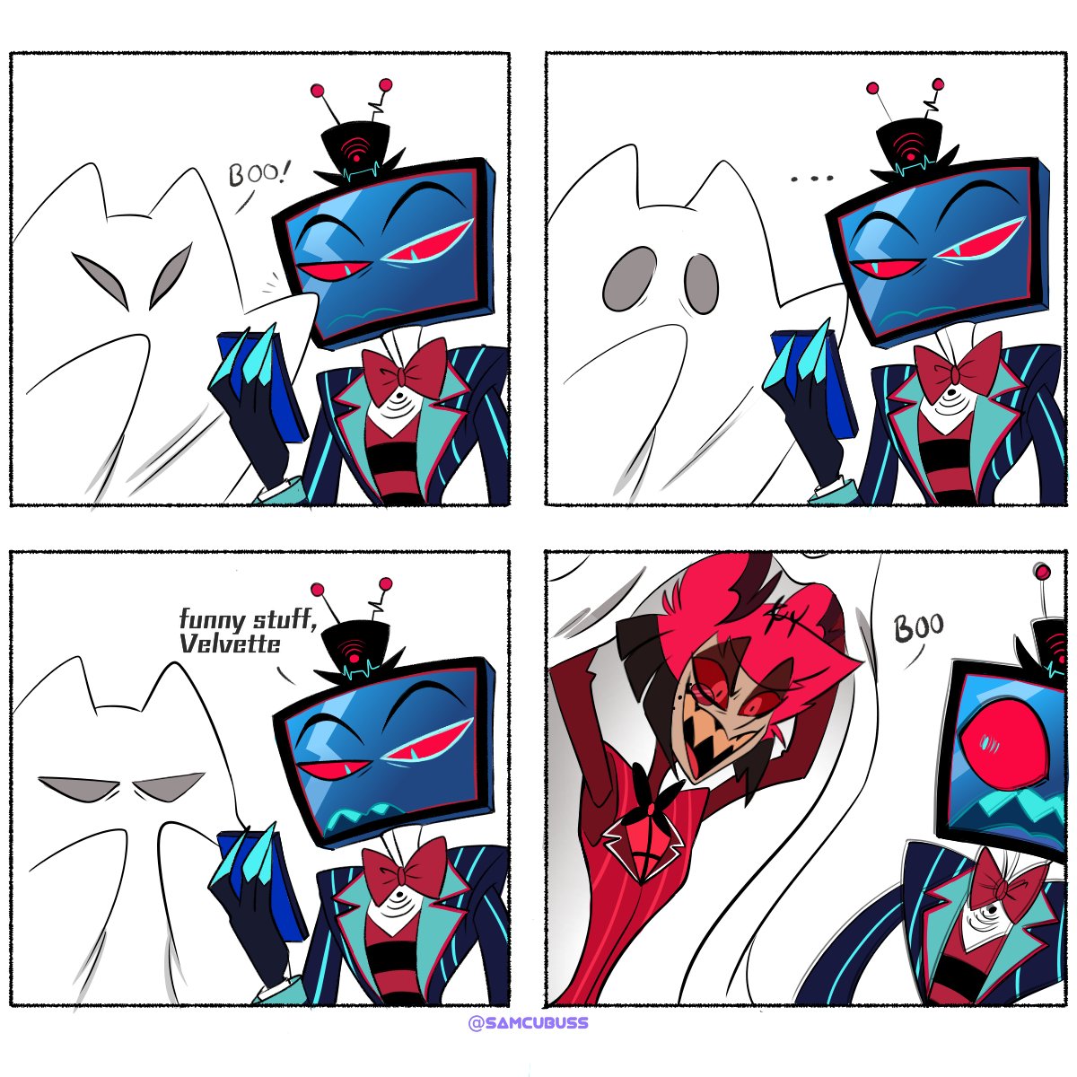 samcubuss's tweet photo. Ready for HALLOWEEN 👻?
#RadioStatic #HazbinHotel #StaticRadio #voxal https://t.co/cuNEEeSRpQ