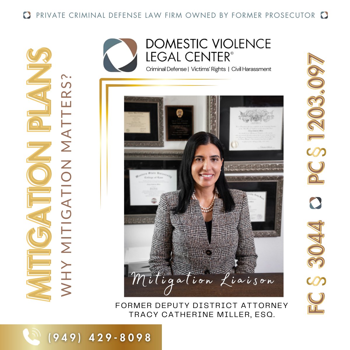 DVLegalCenter's tweet photo. 👉 Why Mitigation matters? WHAT IS YOUR PLAN TO ENHANCE A SUCCESSFUL CASE OUTCOME? 

Optics Matter!

Understand how laws intersect in Family and Criminal Courts under Family Code § 3044 and Penal Code § 1203.097. 👏

#Mitigation
#RestorativeJustice
#Fairsentencing https://t.co/gRjsowRgAX
