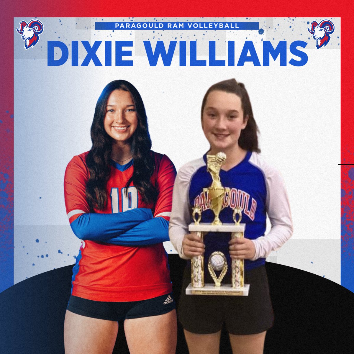 LadyRamVball's tweet photo. 🏐🎓𝗦𝗘𝗡𝗜𝗢𝗥 𝗦𝗣𝗢𝗧𝗟𝗜𝗚𝗛𝗧🎓🏐

#10 Dixie Williams 💙❤️ https://t.co/JHbXv6whPL