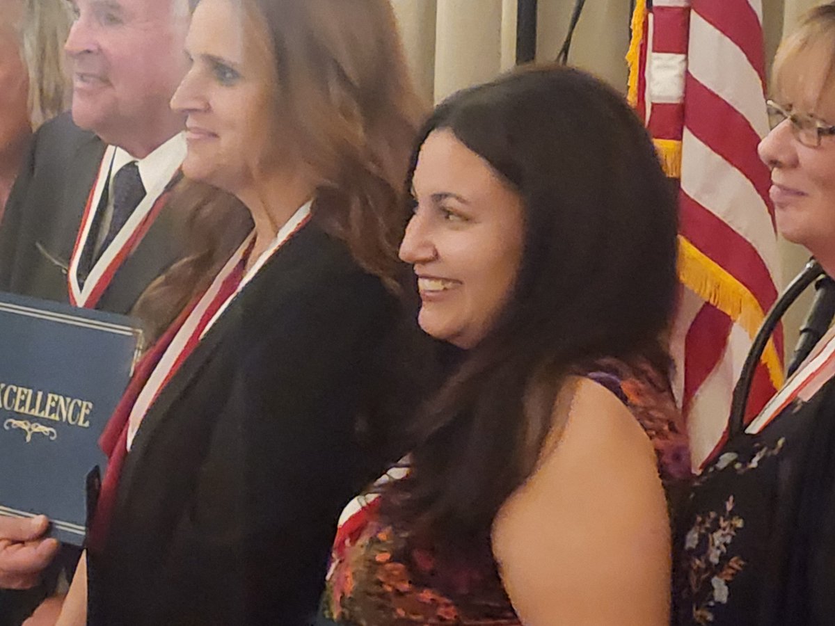 Congratulations to Goshen's Own Ms. Christina Oliveras as she is awarded the MHSSC Award for Excellence for her dedication to the students in Goshen Athletics! We are proud of you! #gladiatorpride