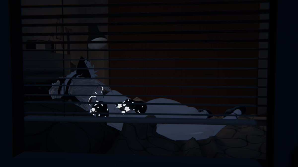 RAINY NIGHTS ( f 3.2 @ 35mm)
#vrchatphotography 
#VRChat