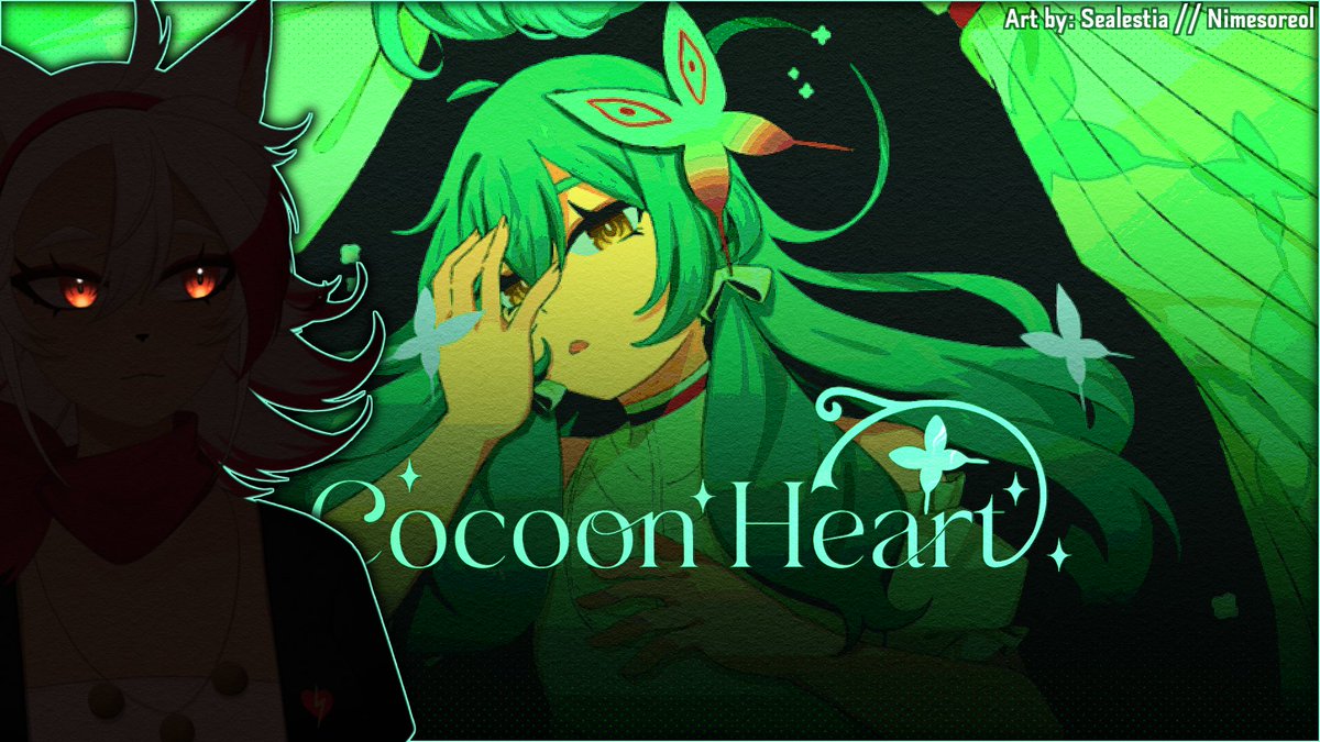 Playing <a href="/nimesoreol/">Nimesoreol😈✨ ←～（o ｀▽´ )oΨ</a> / <a href="/SeaSlugWitch/">Sealestia Stellamaris 🐌✨</a> new game! i might have helped ehe

Play Cocoon Heart: nimesoreol.itch.io/cocoon-heart
»»————-　♡　————-««
Youtube: youtube.com/watch?v=PRDxjR…
»»————-　♡　————-««
Twitch: twitch.tv/apeacefulsin