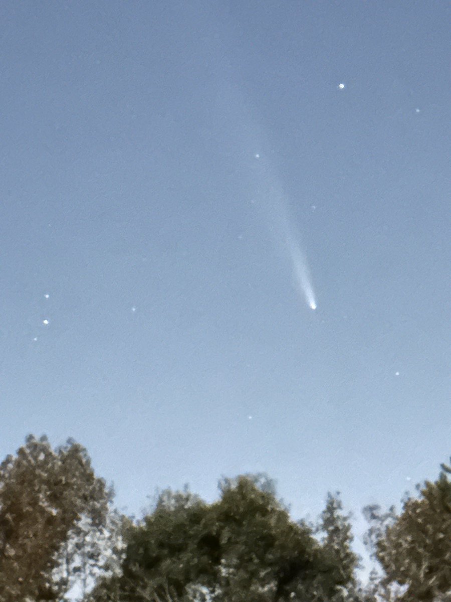 trentfaris's tweet photo. It took me a bit to find her but there she is!! Comet Atlas!! ☄️ In #CatawbaSC #cometatlas @NWSGSP @wxbrad https://t.co/JQiwr4zhM4