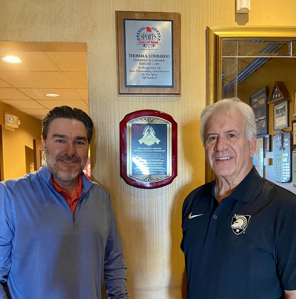 St. Louis Sports Hall of Fame (@stlsportshof) on Twitter photo Tom Lombardo Jr. and Karen Lombardo were honored at today’s <a href="/NFFStLouis/">National Football Foundation St. Louis</a> Luncheon at Lombardo’s Family Restaurant.
Tom’s late father, Tom Sr., and the local NFF Chapter were enshrined with our Class of 2024 last month.
#stlshof Tom Lombardo Jr. and Karen Lombardo were honored at today’s <a href="/NFFStLouis/">National Football Foundation St. Louis</a> Luncheon at Lombardo’s Family Restaurant.
Tom’s late father, Tom Sr., and the local NFF Chapter were enshrined with our Class of 2024 last month.
#stlshof
