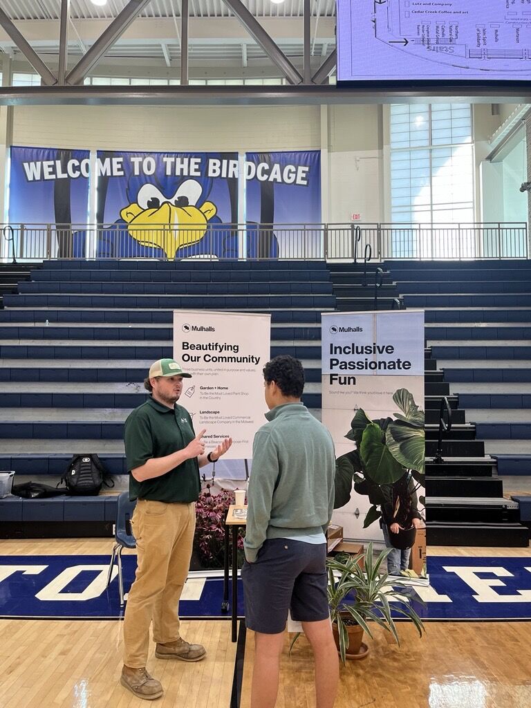 Mulhalls's tweet photo. Thank you, @CreightonPrep, for having us at yesterday’s career fair 🌱 Our team loved connecting with students and sharing what we're all about. We're excited to see how their passion for plants, people, and beautiful spaces will shape the future🌿
#CareerFair #CreightonPrep https://t.co/8AEuLiR9hB