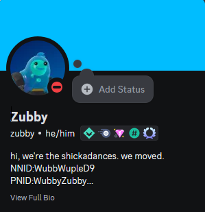 WubbzyZone's tweet photo. other socials if anyone is curious, i barely use them (besides discord) but i should do so more. https://t.co/e0jvvpF9r3