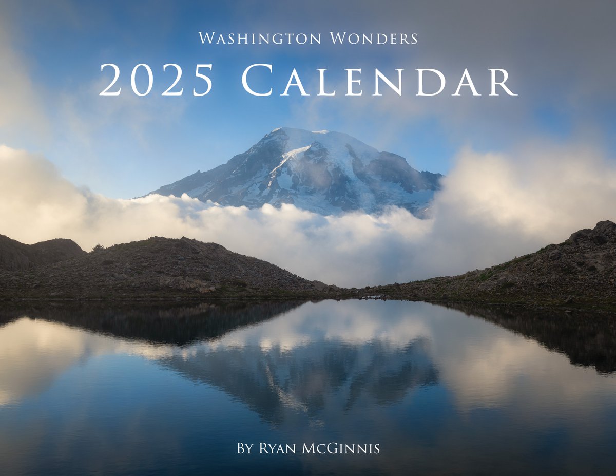 I'm happy to share with you my annual photography calendar, featuring scenic landscape images from all over Washington. They're available on my Etsy for $25 each; check out the listing for details. Thank you for supporting my artwork!