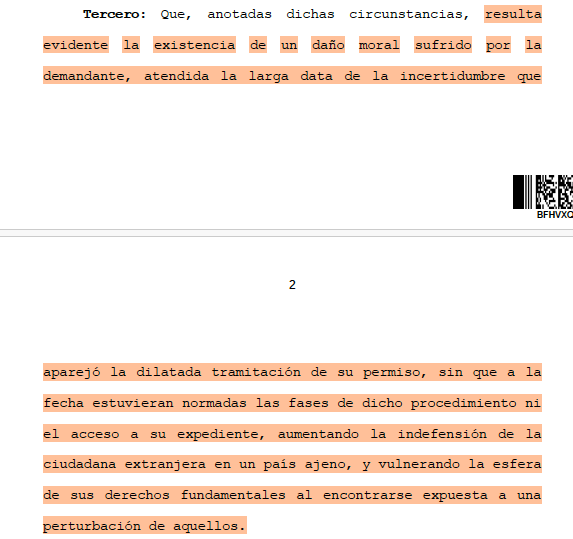 ValdiviaLegal's tweet photo. #SentenciadelDía Nº 11

La tramitación excesivamente prolongada de un permiso de residencia definitivo es constitutiva de falta de servicio, al no pronunciarse dentro de un plazo razonable.

Disidencia (Benavides y Valdivia): no se probaron daños y perjuicios.

(CS, 80.206-2023) https://t.co/ILIk02nBAv