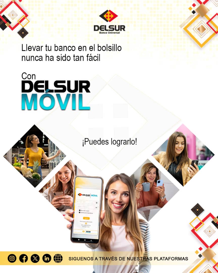 Convierte tu teléfono en la mejor herramienta financiera al descargar la actualización de DELSUR Móvil.

✔️ Disponible en Playstore y APP Store.

¡Fácil, Rápido y Seguro!

#DELSURBancoUniversal #DELSURMóvil #app #playstoreapp #appstore #ios #android #central #guayana #occidente