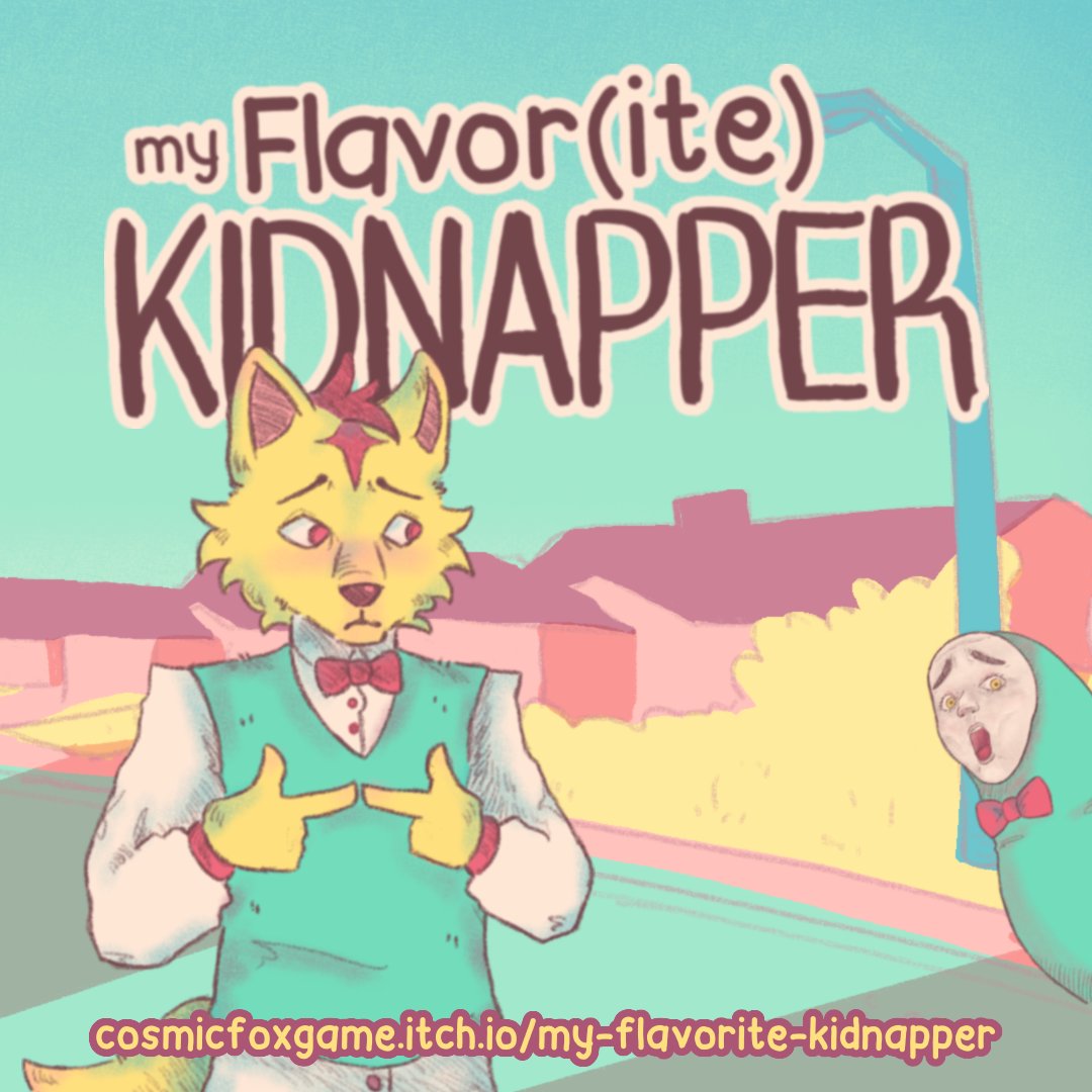 cosmicfox_games's tweet photo. To start things strong, take a look at My Flavor(ite) Kidnapper

This game is about delivering ice cream, but you are in a cult and the ice cream is just a facade to kidnap people for a ritual

You can check it out here: https://t.co/EY0LbpQRKR

#gamedev #indiegame #indiedev https://t.co/tr3Q1Ugk0f