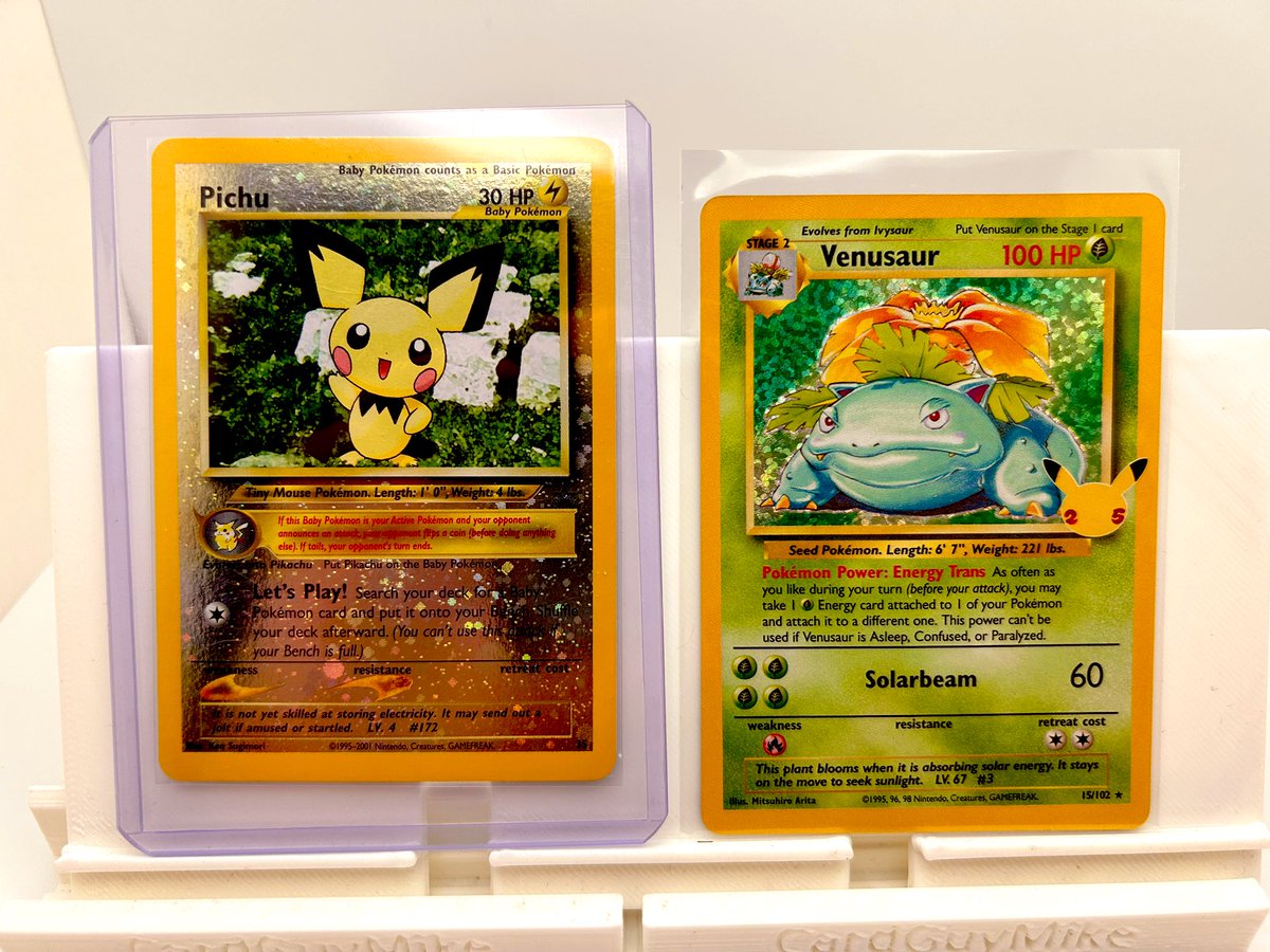 cardguymike1's tweet photo. #CGMPOKESTACKS ($5bmwt $1 pwe)
pichu swirl $30
venusaur $4
Gym trainer $1
Mew ex $9 https://t.co/sgvbTR3kni