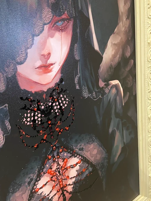 本日から池袋PARCOにて開催される「」にて新作イラストが展示・販売されます。 イラストの一部に特殊な印刷加工をして頂いたので、直接見ていただけたらとても嬉しいです。#Repabillion 