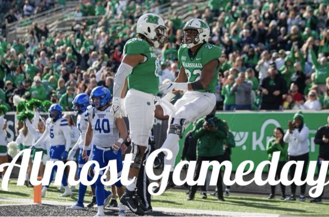 IT’S ALMOST GAMEDAY
 
vs Georgia State 🐆🔵⚪️
📍Joan C Edwards Stadium 
🎥 ESPN2
⏰ 7 pm