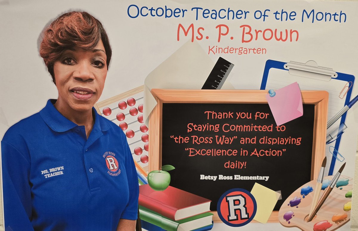 BetsyRossElem's tweet photo. Congratulations to our October Teacher of the Month, Ms. Brown, and our October Support Staff of the Month, Ms. Thomas. Way to go, and keep up the great work! 🎉👏🏽🎉 @Brainmogul95 https://t.co/0tajeL9Q91