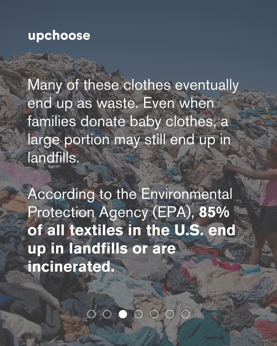 upchoose's tweet photo. We talk a lot about how much waste is created by the fashion industry, but there's one part that is often overlooked: baby clothing! https://t.co/S6mesER4qO