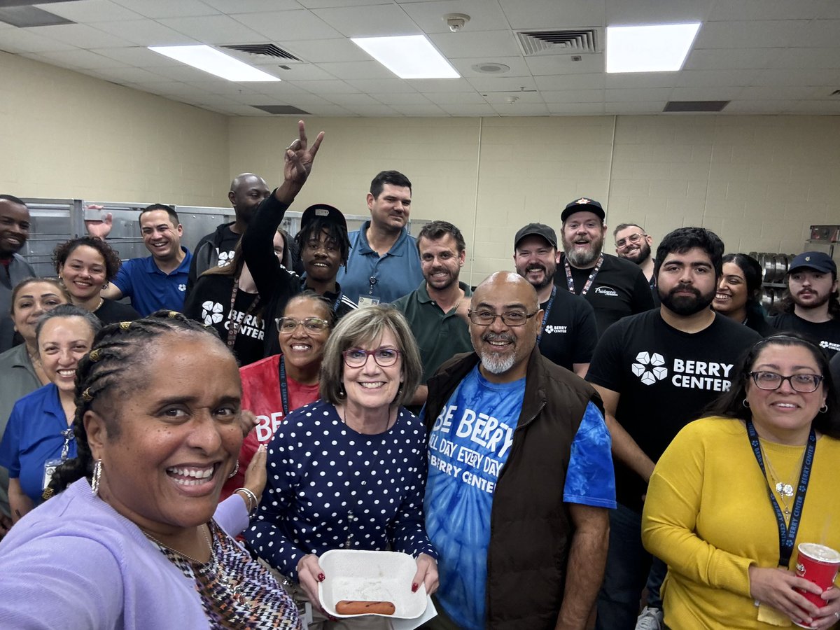 Best Boss’s Day! <a href="/BerryCenter/">Berry Center</a> staff, instigated by our AD Jermaine Goodwin, surprised me with hotdogs with chili and cheese for lunch…my favorite. 
It is an honor to work beside these dedicated committed venue industry professionals.