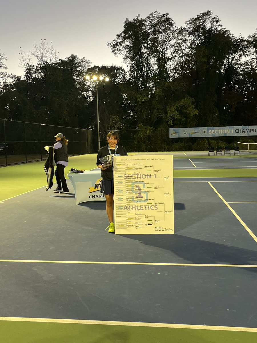 KANY_Athletics's tweet photo. Congratulations to Sakura Hino who captures Keio’s FIRST EVER Girls Singles Sectional Championship!
She is an outstanding player & student who is so humble in victory. We are proud of Sakura & looking forward to what she can do at States! @HaggertyNancy @KeioOf @Section1Tennis https://t.co/ocJv4limvF