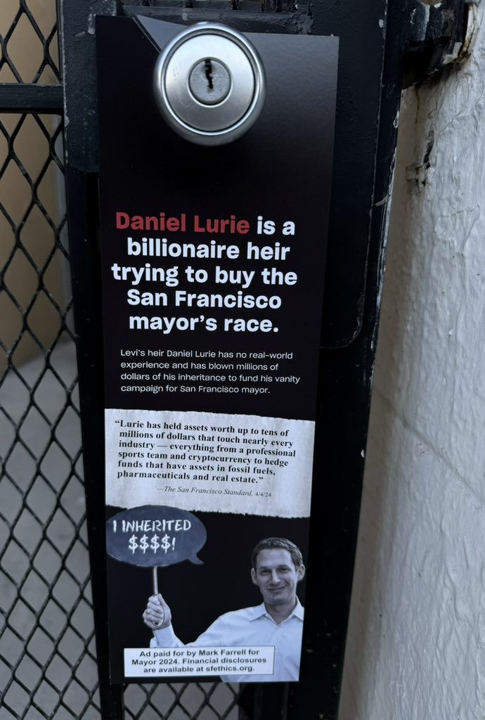 tigerbeat's tweet photo. @MarkFarrellSF You’re saying voters who think a candidate you attack as unqualified & running a vanity campaign trying to buy the election is a better choice than you should rank you 2nd instead of Breed or Peskin? (who have more elected experience than both of you)
#sfmayor https://t.co/wDHcgeaml1