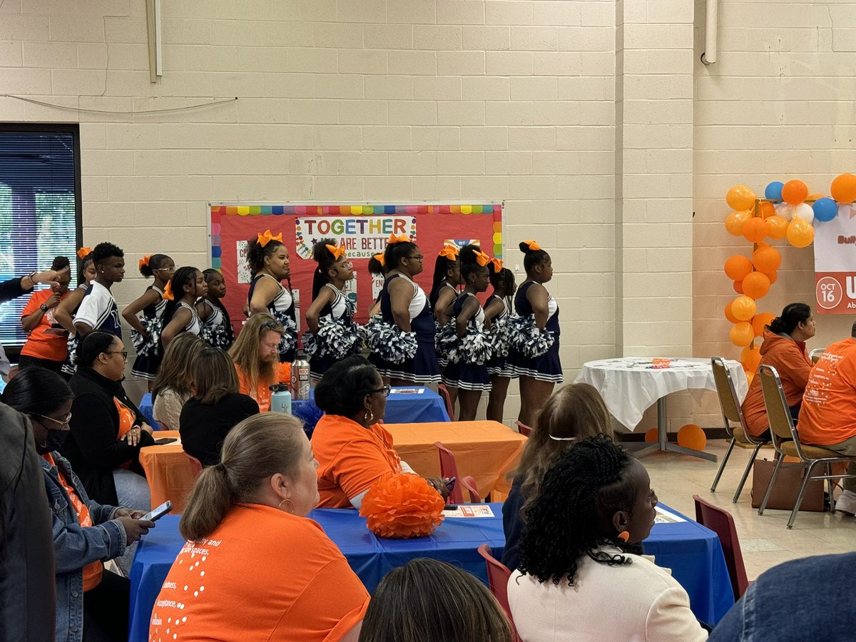 Thank you Guilford County Schools for inviting us to cheer at the Unity Day Celebration. Our cheerleaders did a fantastic job and were grateful to celebrate in something that helps to prevent bullying in the district.