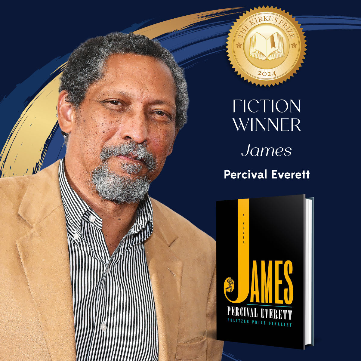 The winner of the 2024 Kirkus Prize in Fiction is 𝙅𝙖𝙢𝙚𝙨 by Percival Everett. 🏆 
kirkusreviews.com/news-and-featu…

Congratulations to this 2024 Kirkus Prize winner! 🎉