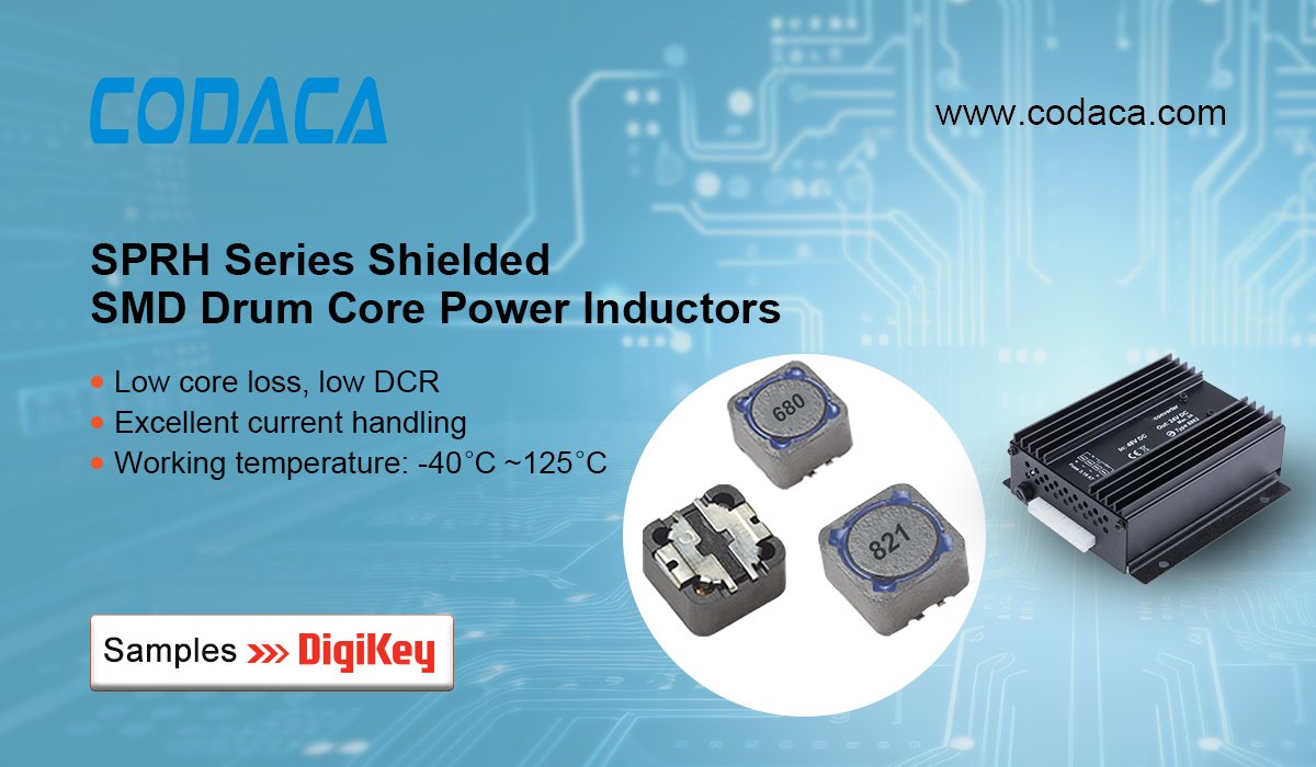 CODACA1's tweet photo. Click the link to learn more about the SPRH series drum core power inductor:
https://t.co/EiSmt6rnee

Request samples directly on DigiKey:
https://t.co/SCVWFlNvel https://t.co/vAfMIMGMb4