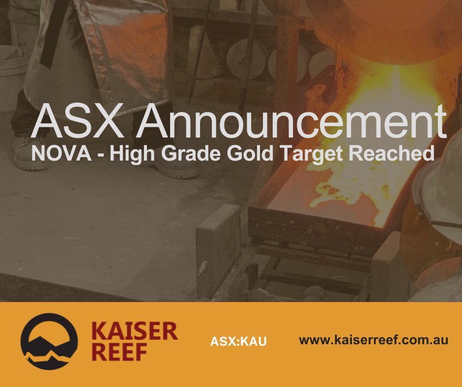 KaiserReef's tweet photo. ASX: $KAU

Kaiser Reef Limited has announced that the decline at the high-grade A1 Gold Mine has successfully reached the Nova Zone at the extremities of the historic mining.

Read full announcement here - https://t.co/pH1ERAHwAJ

#asxnews #GOLD #miningnews https://t.co/eZAZxQeZiD