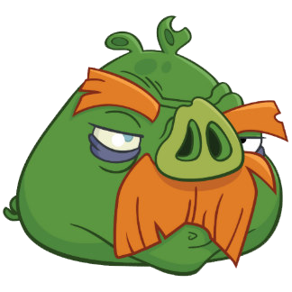 SegaoftheDay's tweet photo. Today's Sega Character of the Day is Foreman Pig from Angry Birds! https://t.co/RgeuPCkUAO